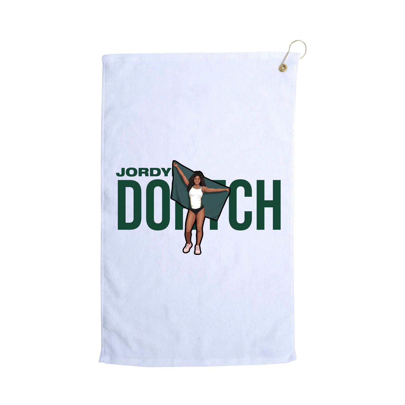Golf Towel — Player Name in White