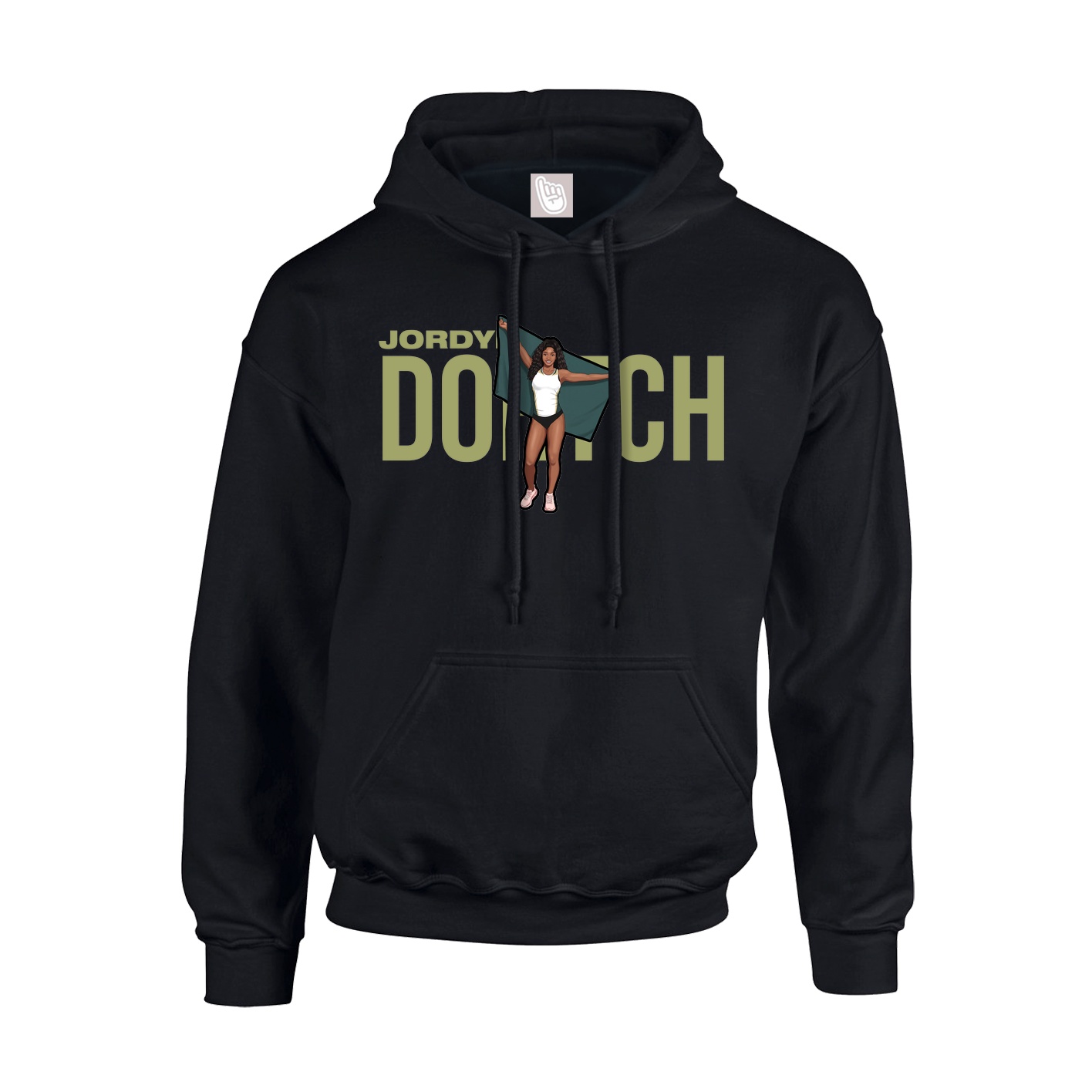 Youth Hoodie — Player Name in Black
