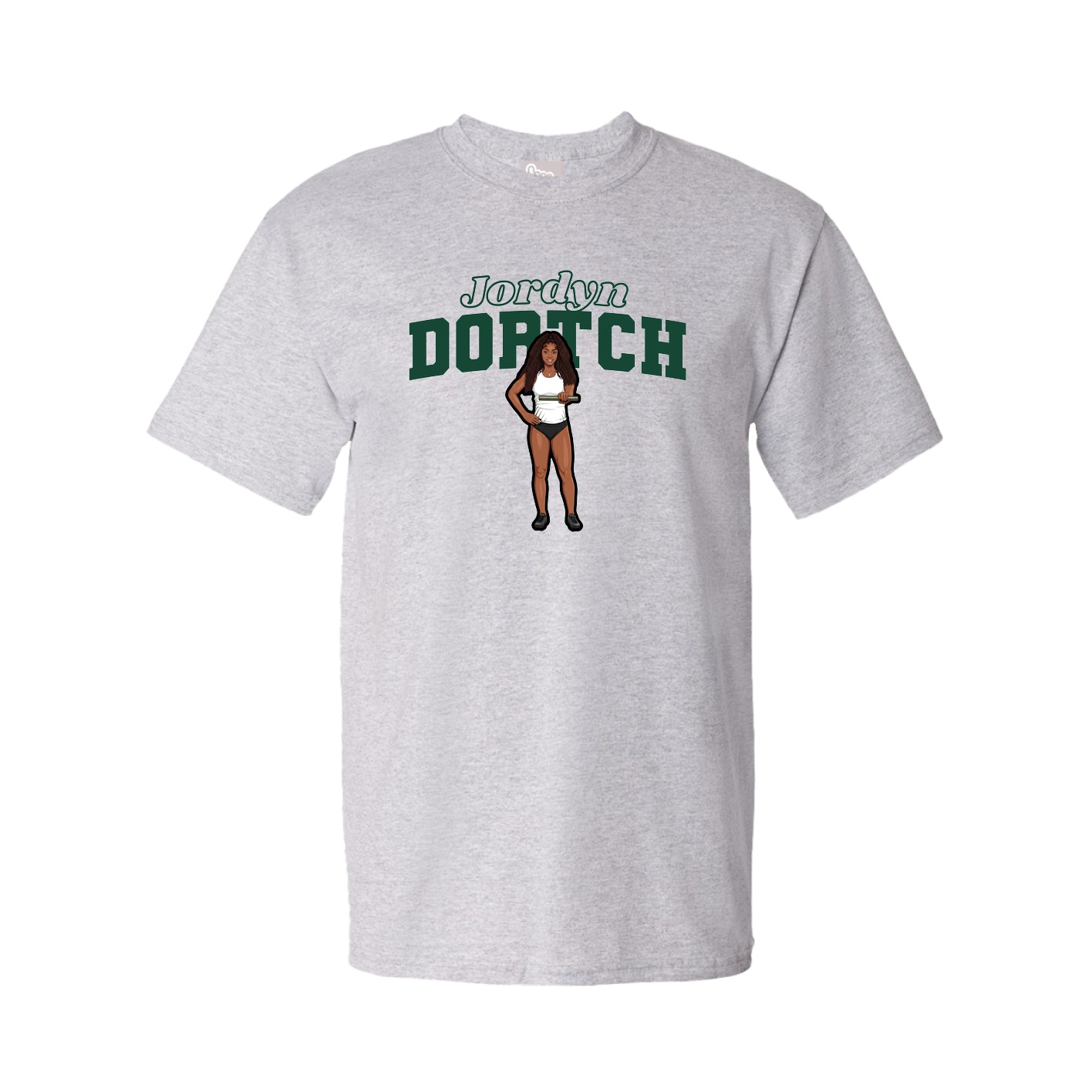 Youth Tee — Name Arch in Grey