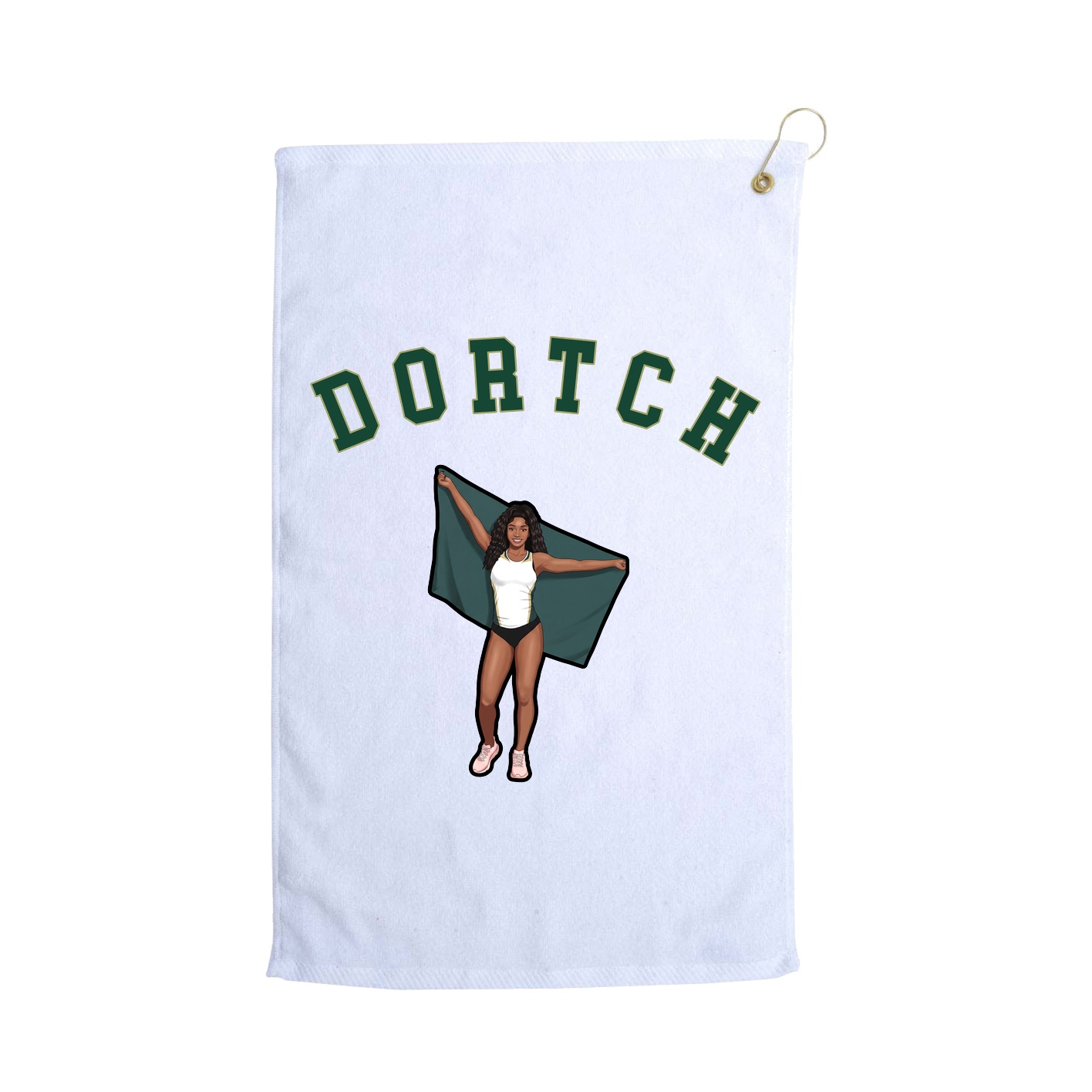 Golf Towel — Shirsey Arch in White