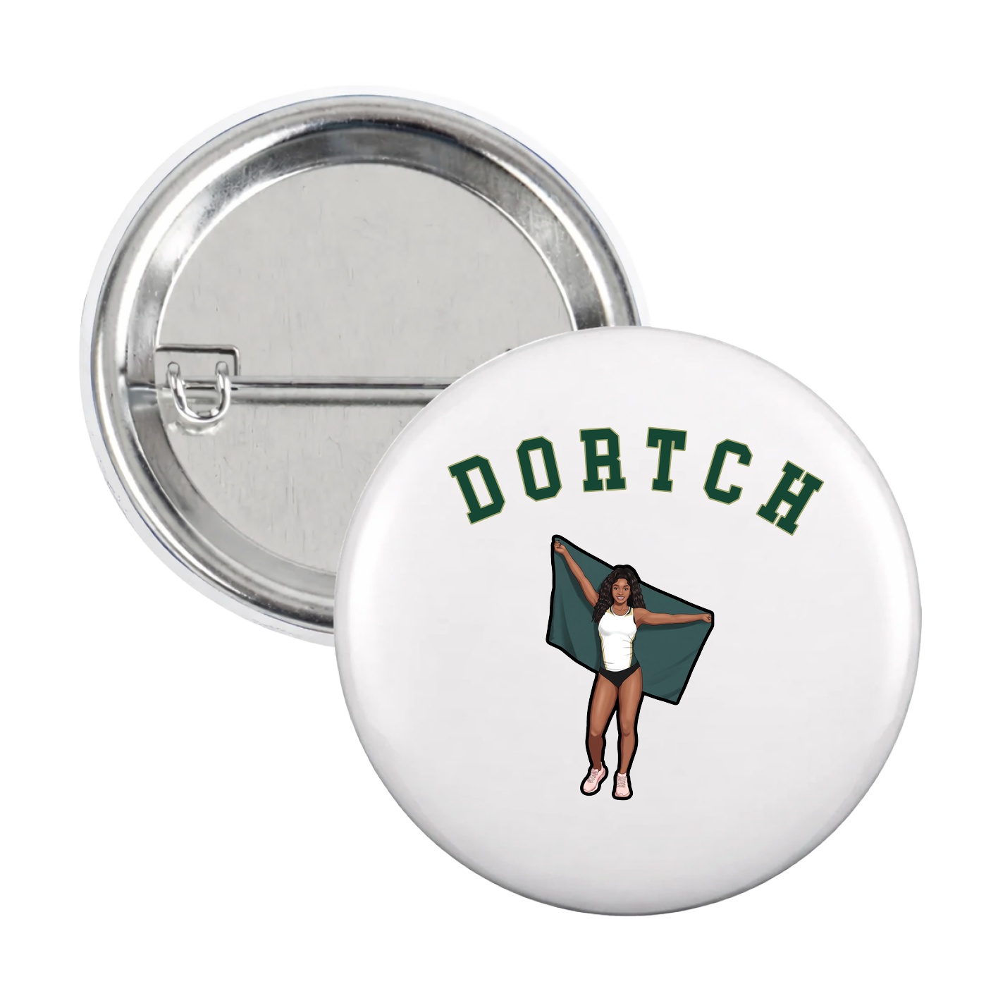Game Day Button — Shirsey Arch in White