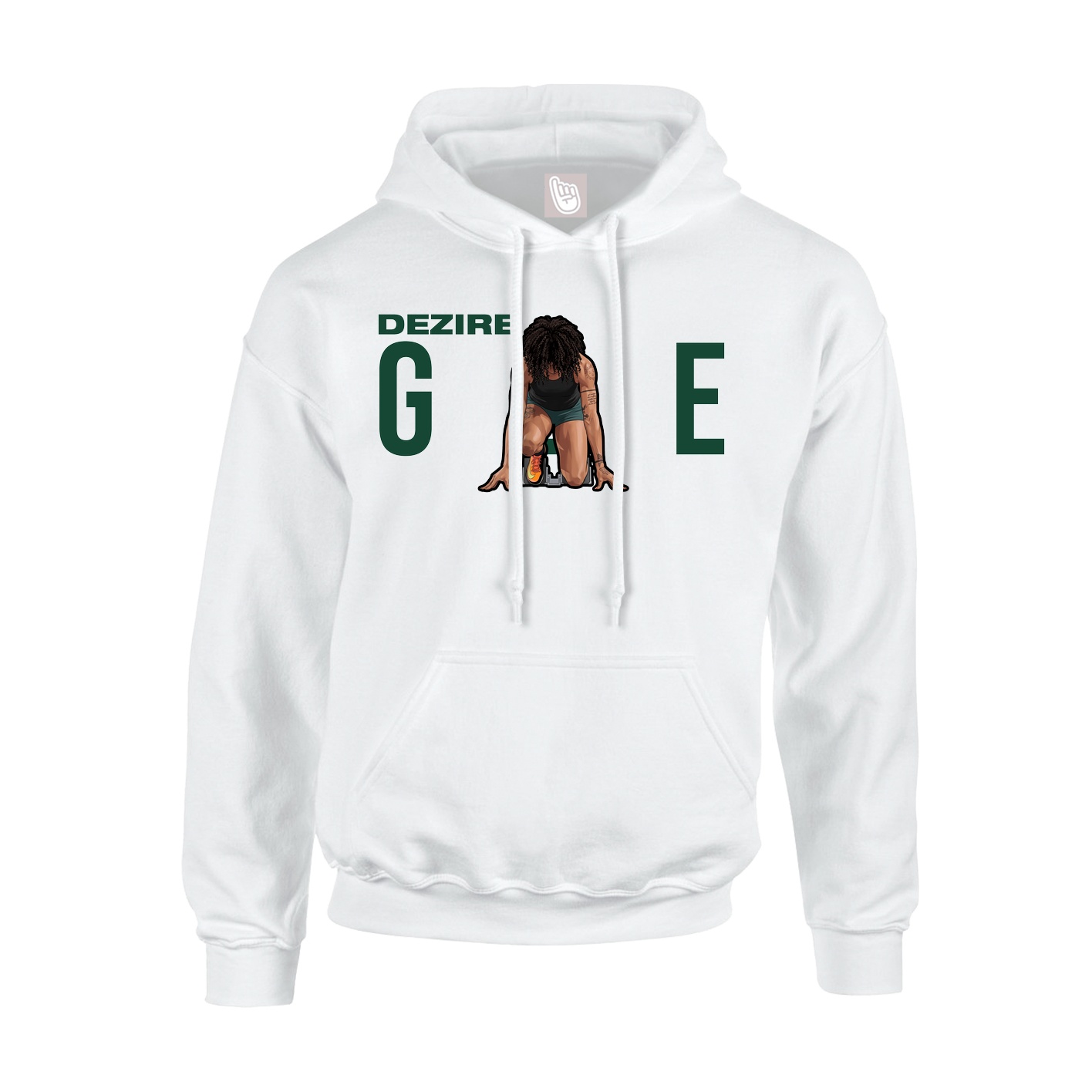 Hoodie — Player Name in White