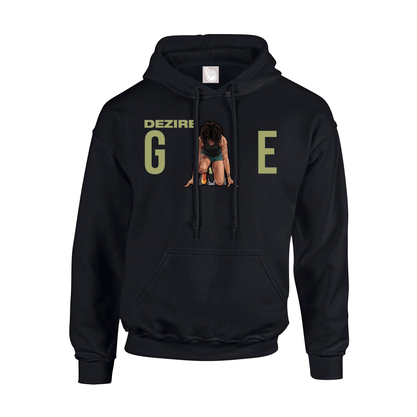 Youth Hoodie — Player Name in Black