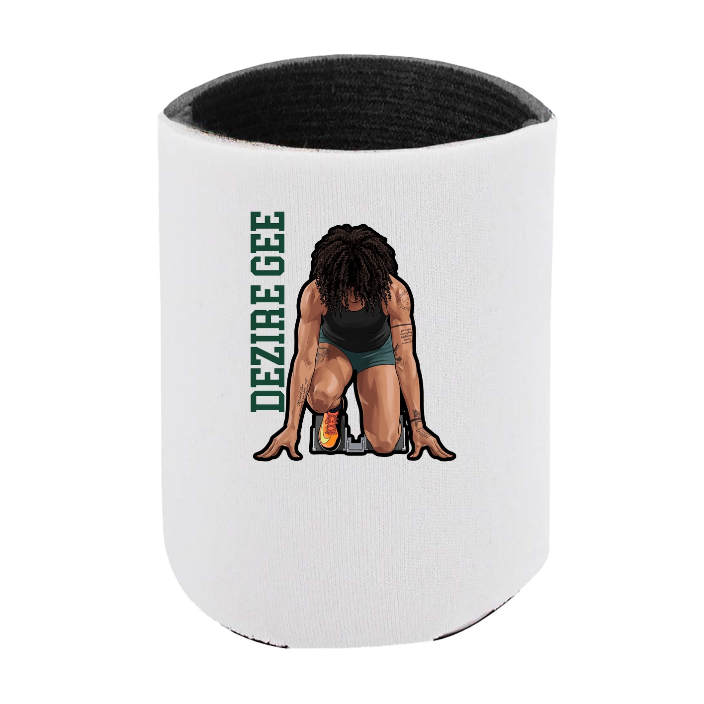 Can Holder — Name Vertical in White