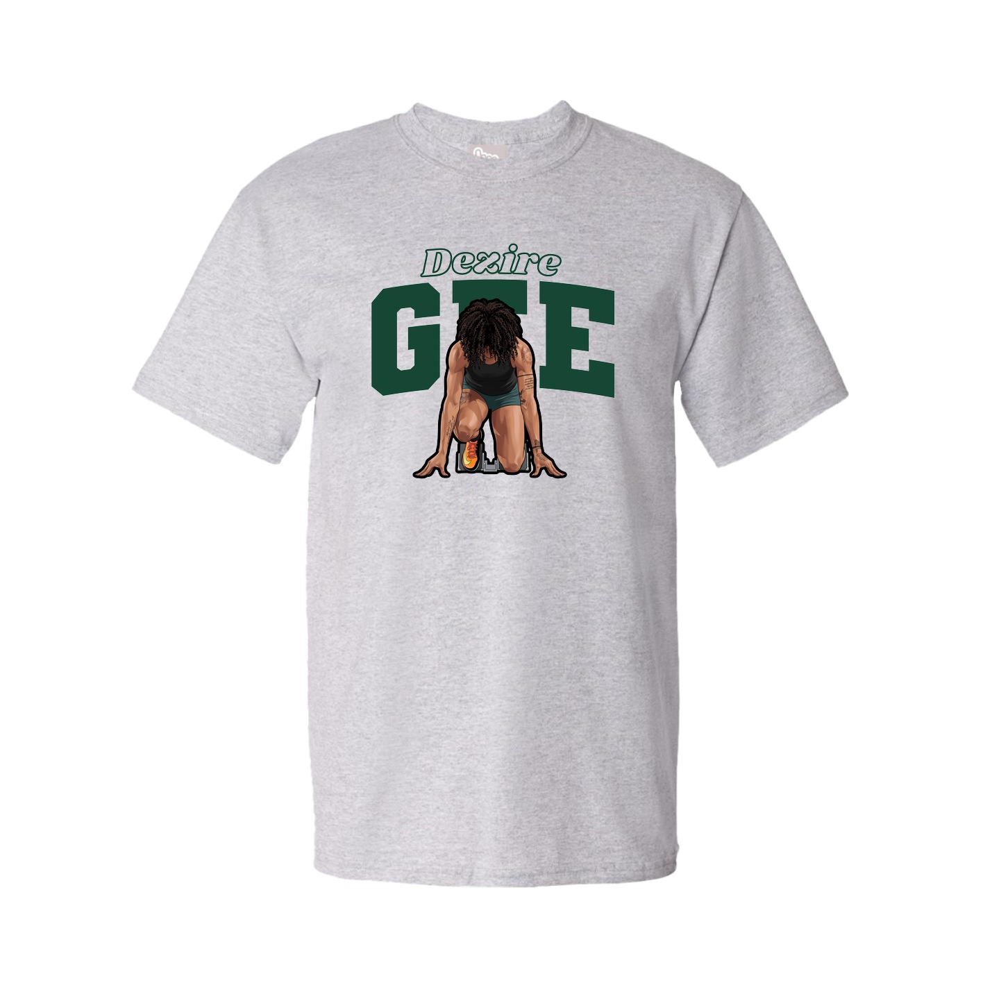 Tee — Name Arch in Grey