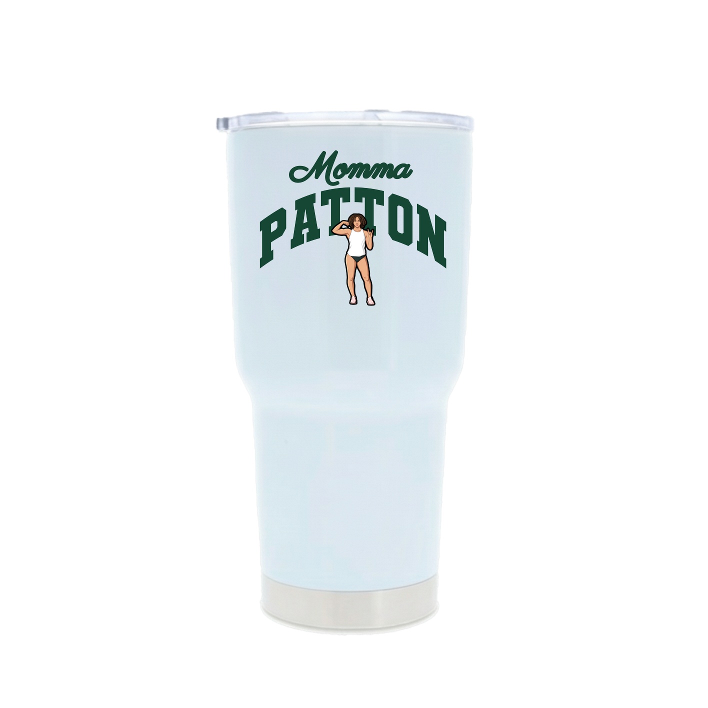 30oz Stainless Steel Tumbler — Mothers Day Arch in White