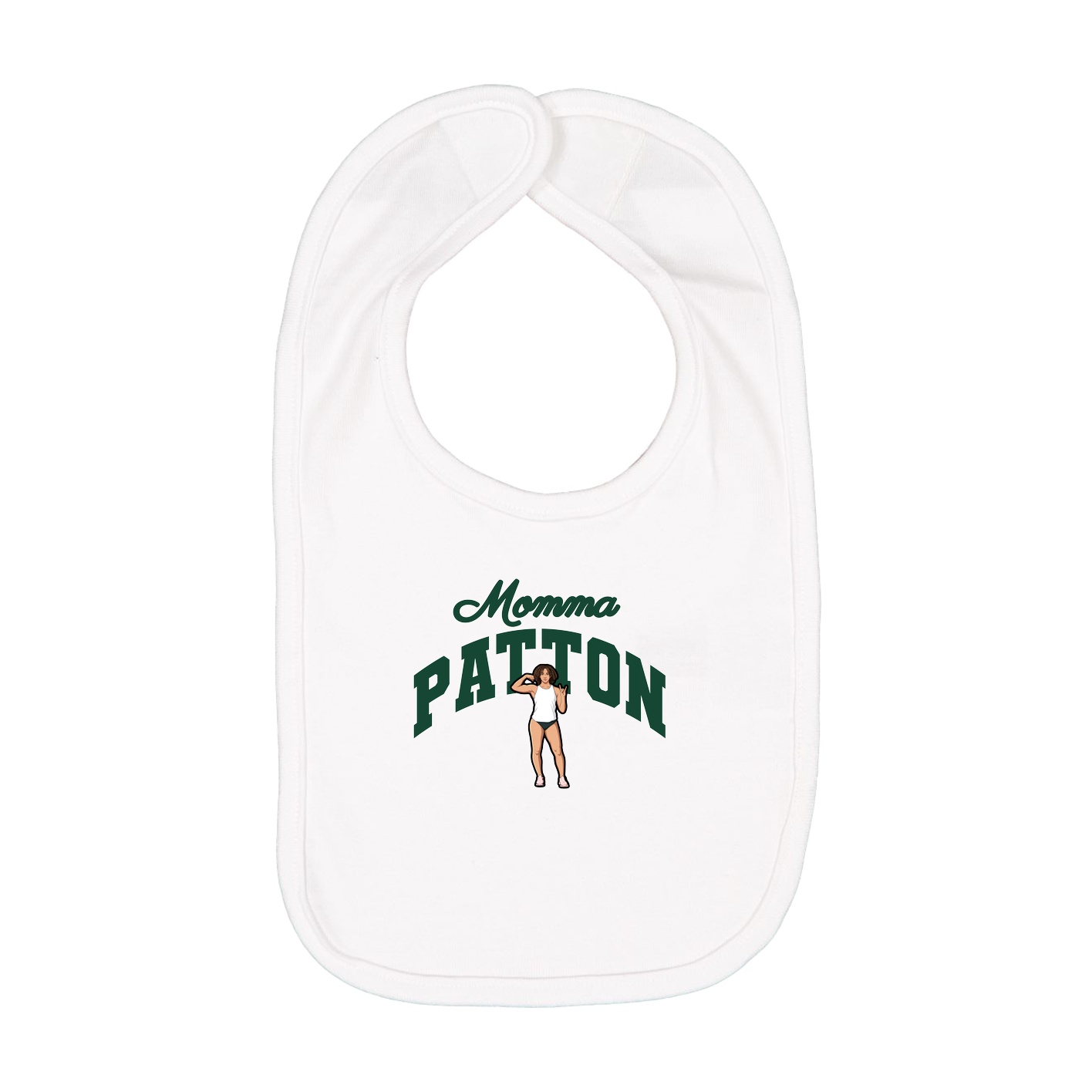 Infant Bib — Mothers Day Arch in White