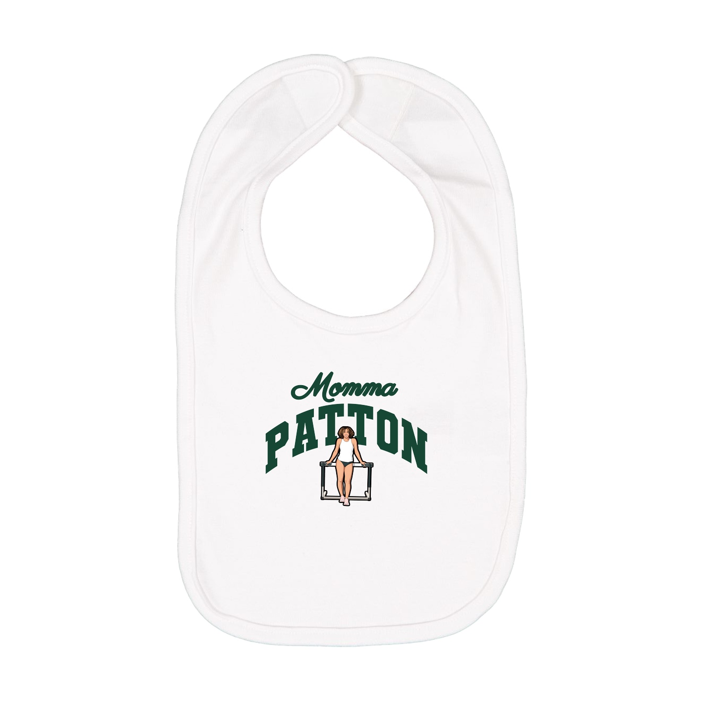 Infant Bib — Mothers Day Arch in White