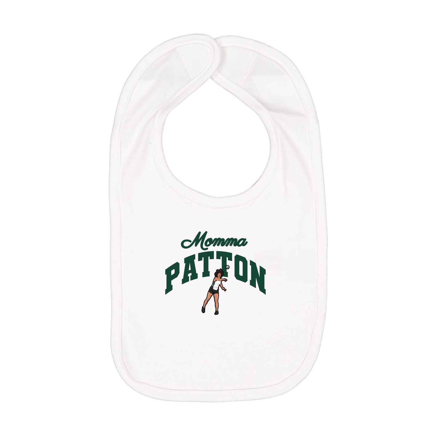 Infant Bib — Mothers Day Arch in White