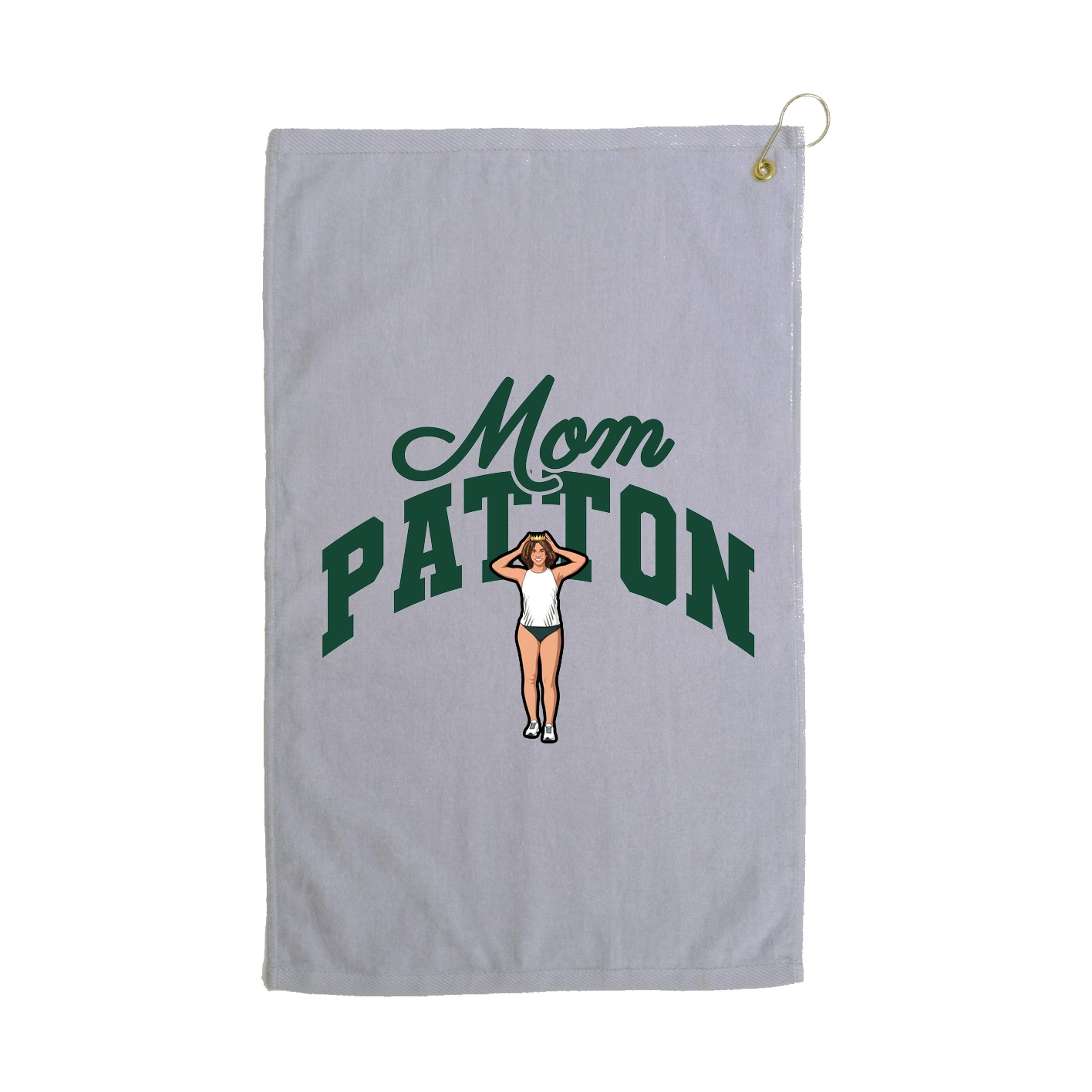 Golf Towel — Mothers Day Arch in Grey