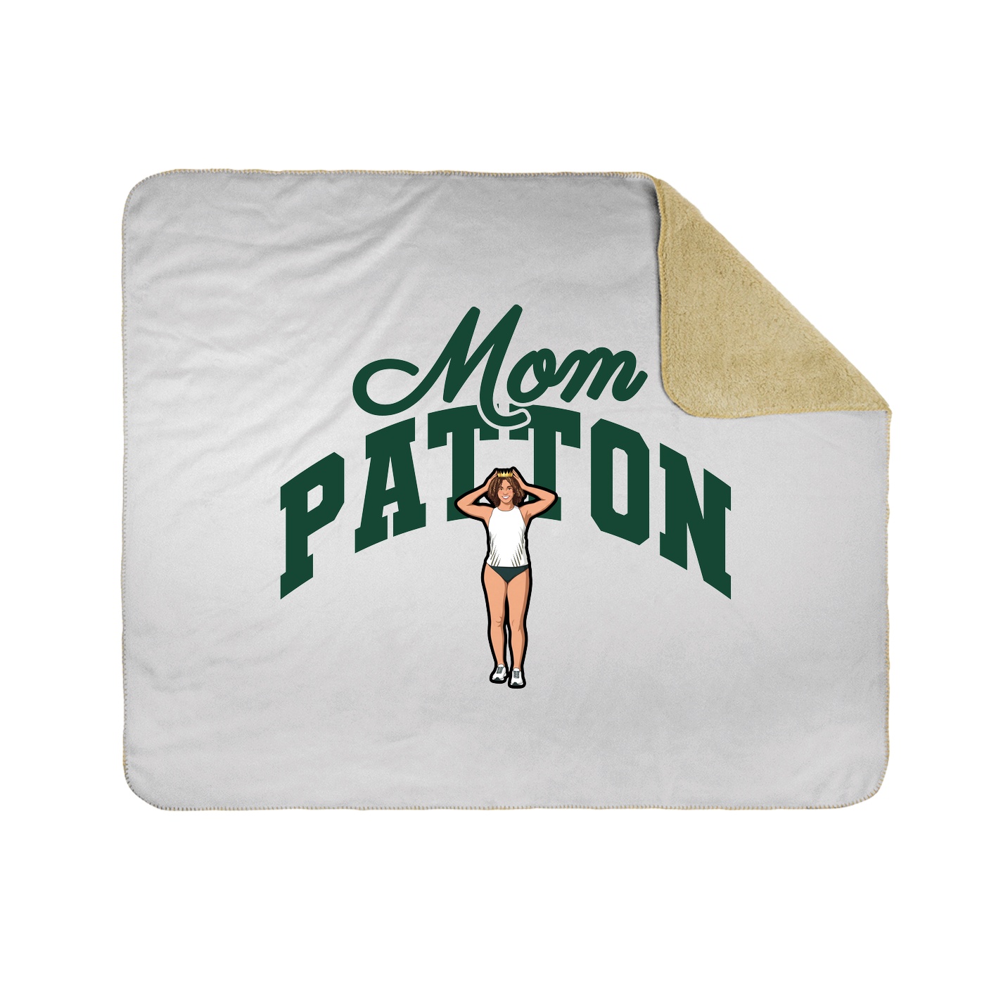 Throw Blanket — Mothers Day Arch in White