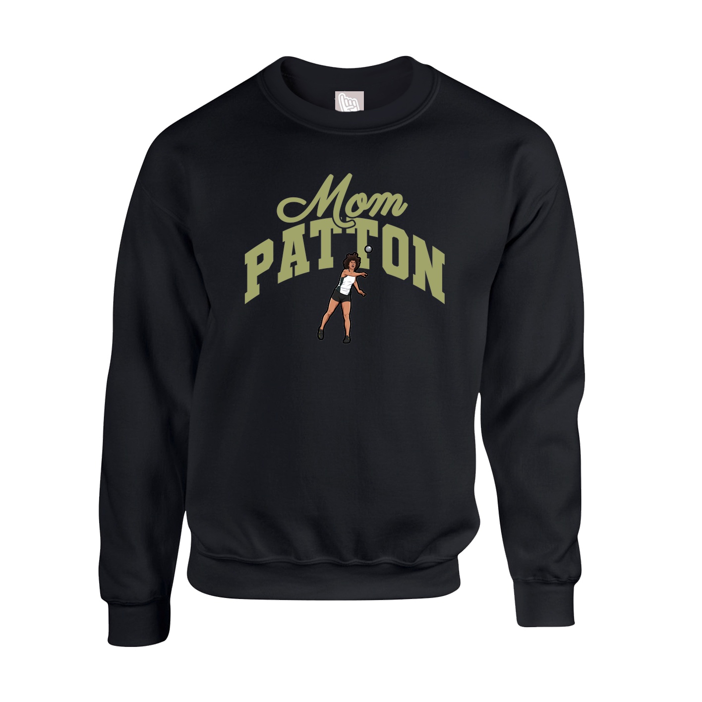 Fleece Crew — Mothers Day Arch in Black