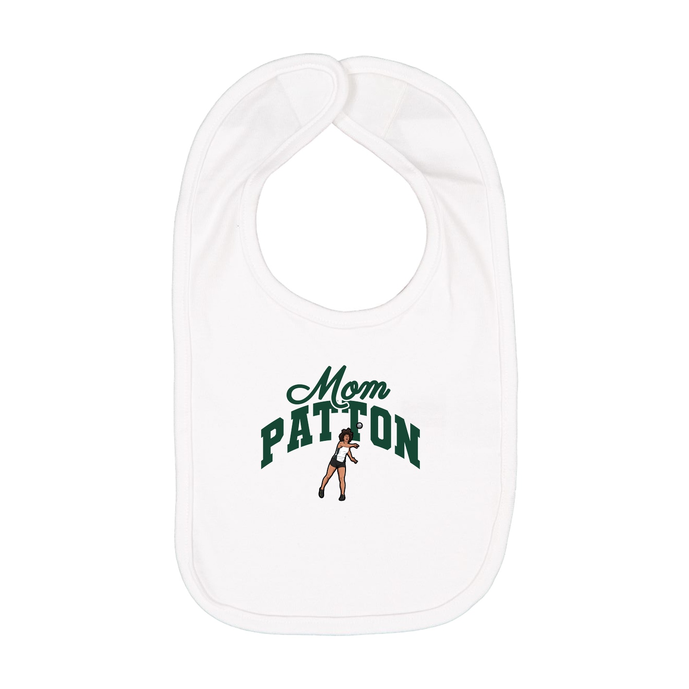 Infant Bib — Mothers Day Arch in White