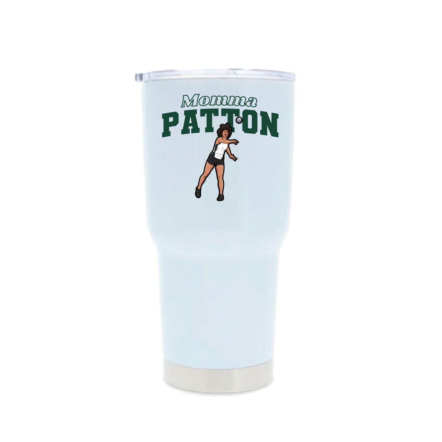 30oz Stainless Steel Tumbler — Mothers Day Block in White