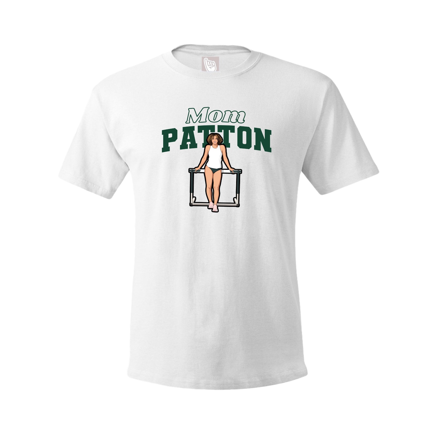 Youth Tee — Mothers Day Block in White