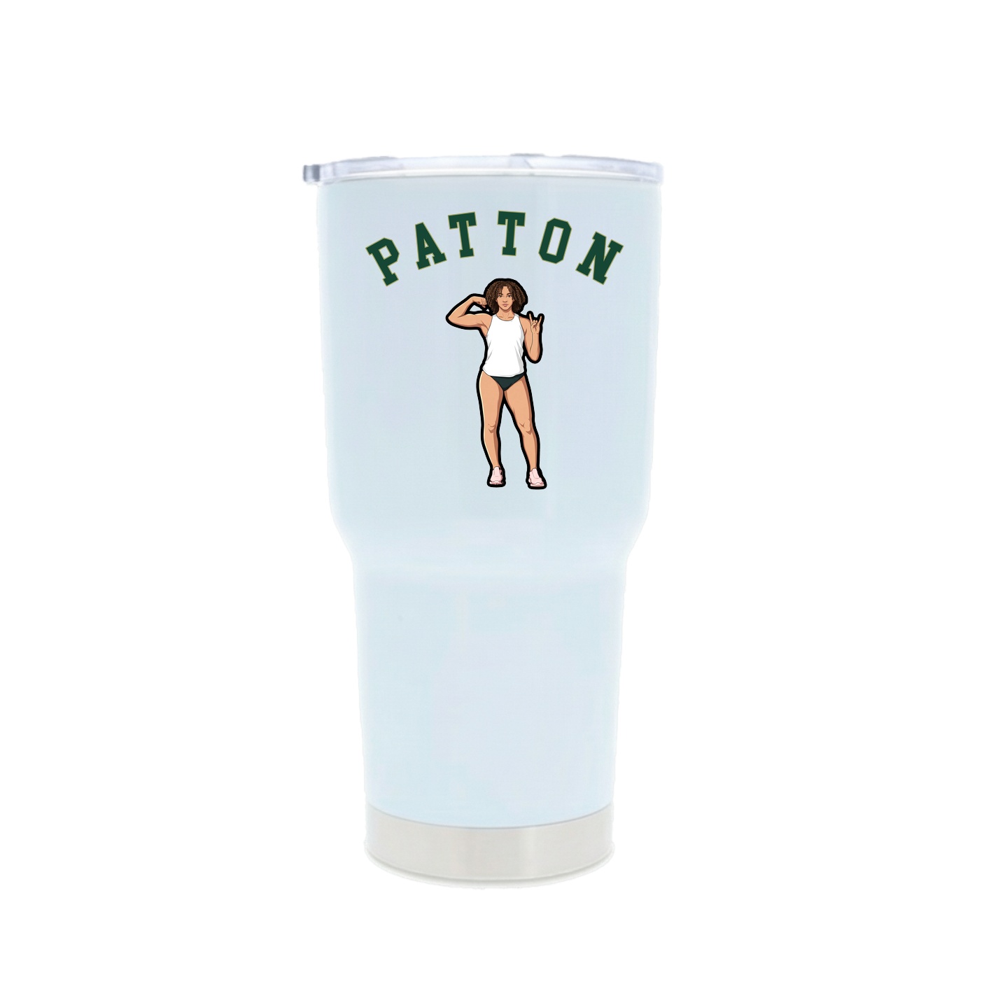 30oz Stainless Steel Tumbler — Shirsey Arch in White