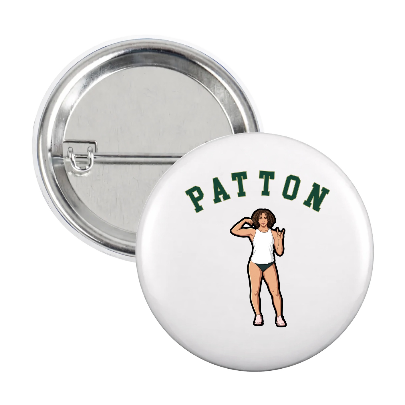 Game Day Button — Shirsey Arch in White