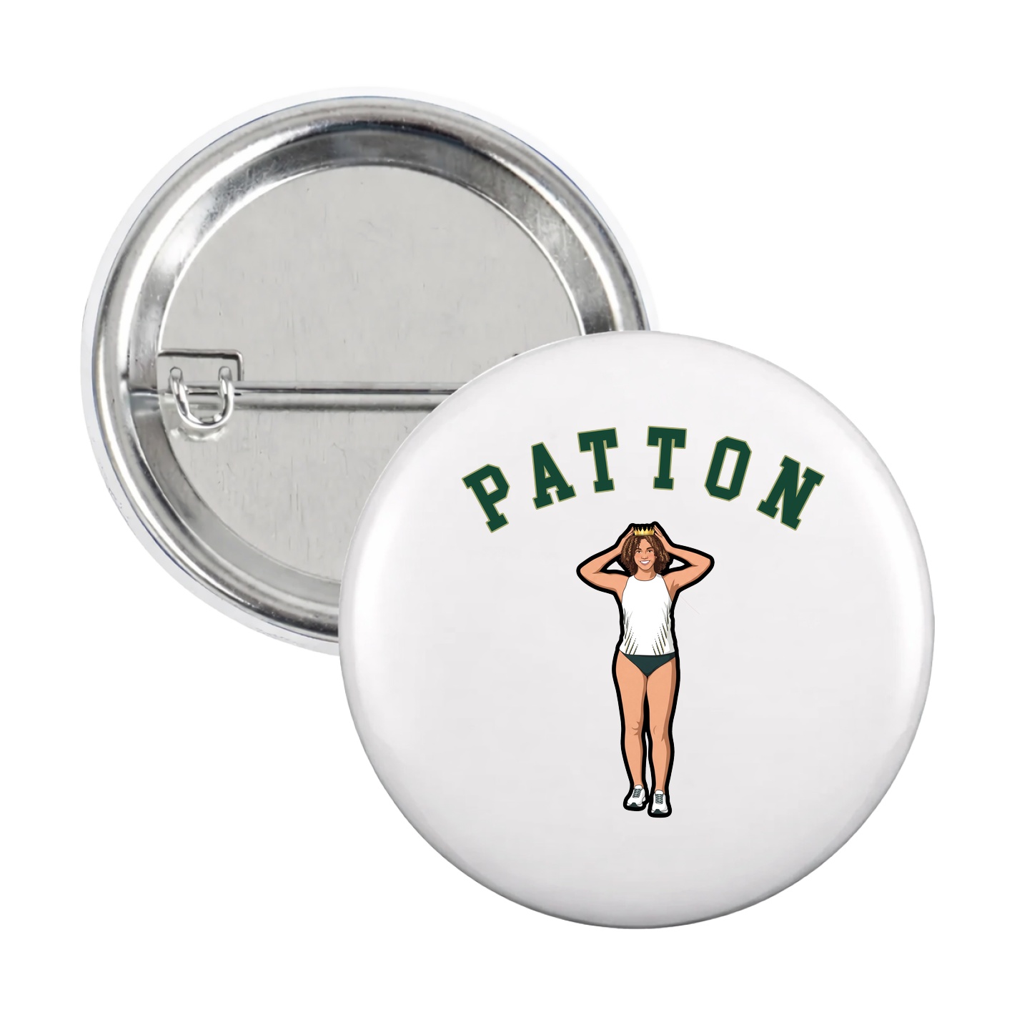 Game Day Button — Shirsey Arch in White