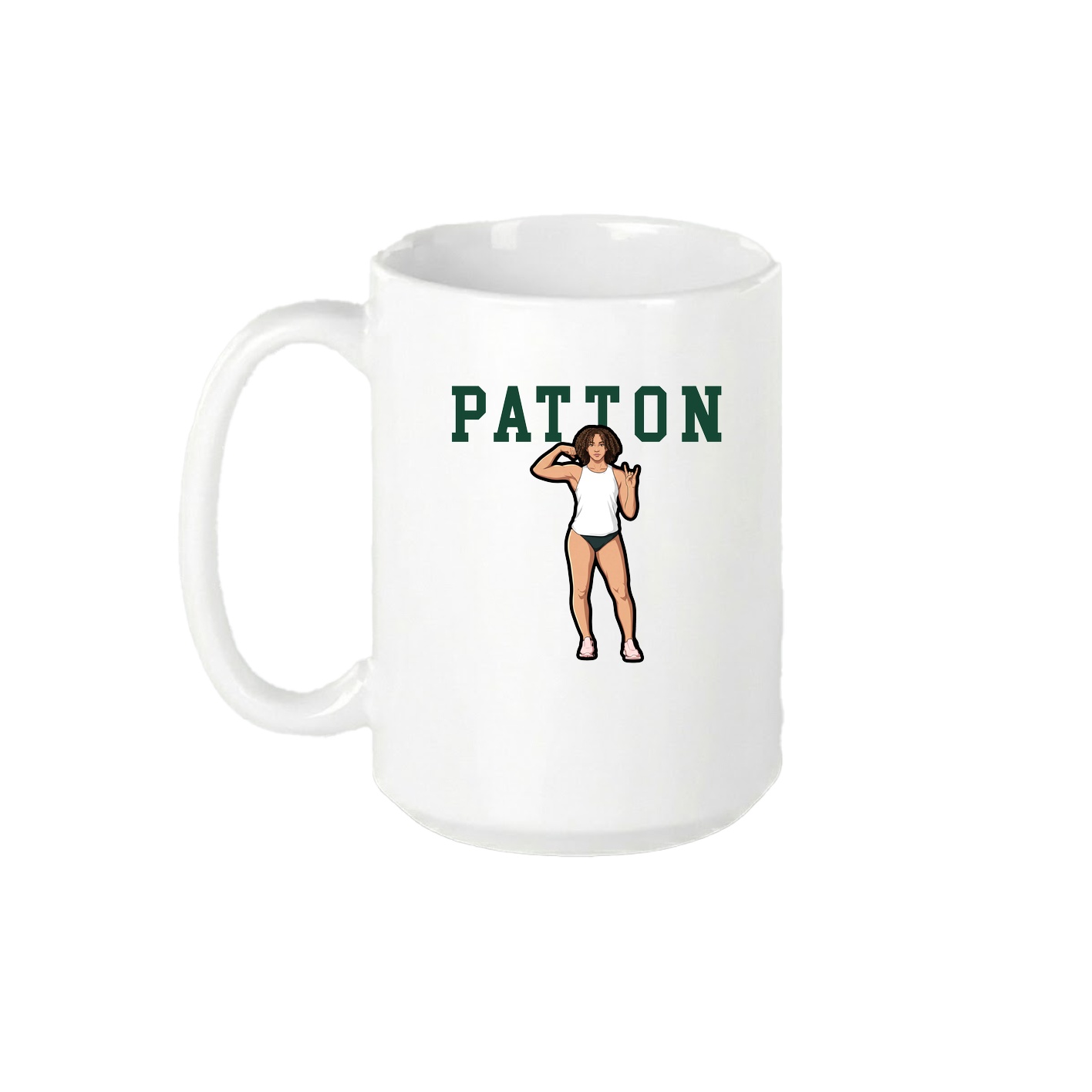15oz Coffee Mug — Shirsey in White