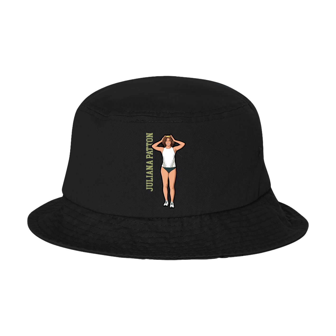 Bucket Cap — Name Vertical in Black