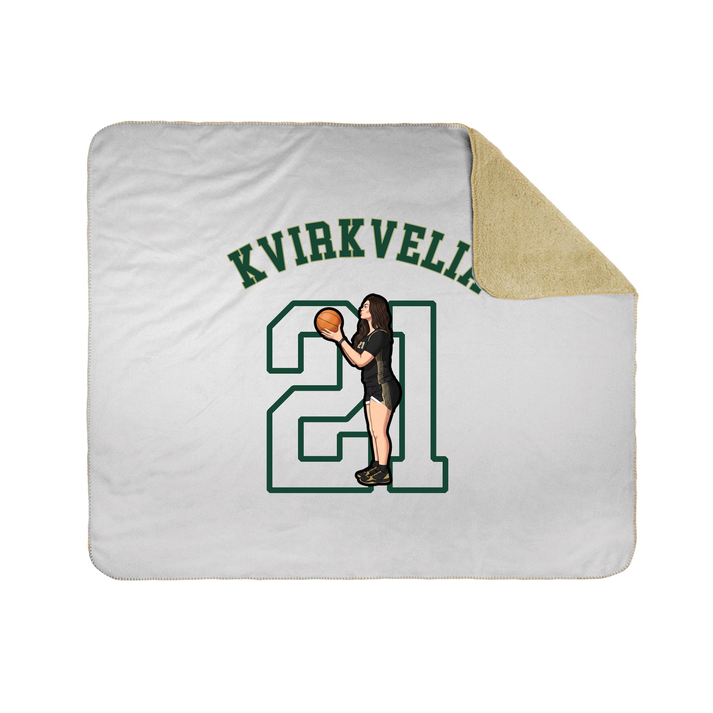 50x60 Sherpa Lined Throw Blanket