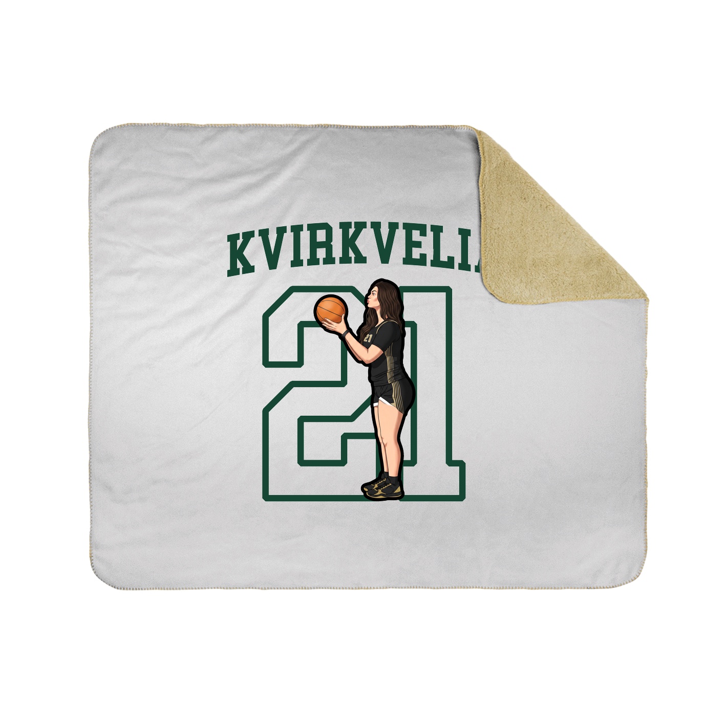 50x60 Sherpa Lined Throw Blanket