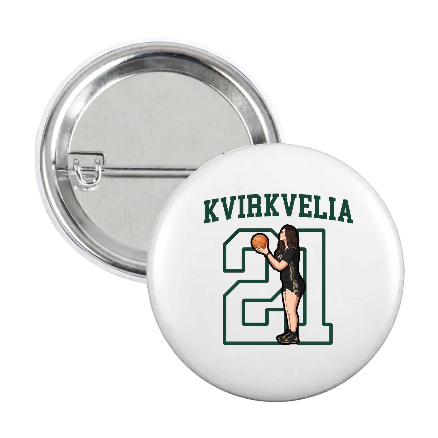 Game Day Button — Shirsey in White