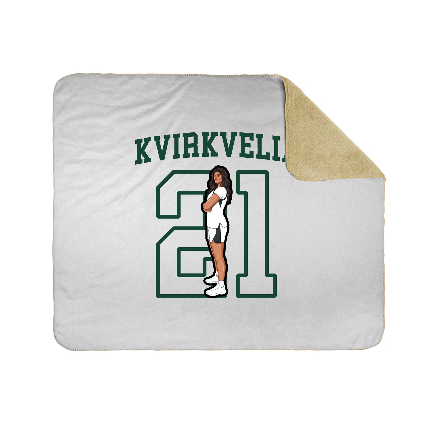 50x60 Sherpa Lined Throw Blanket