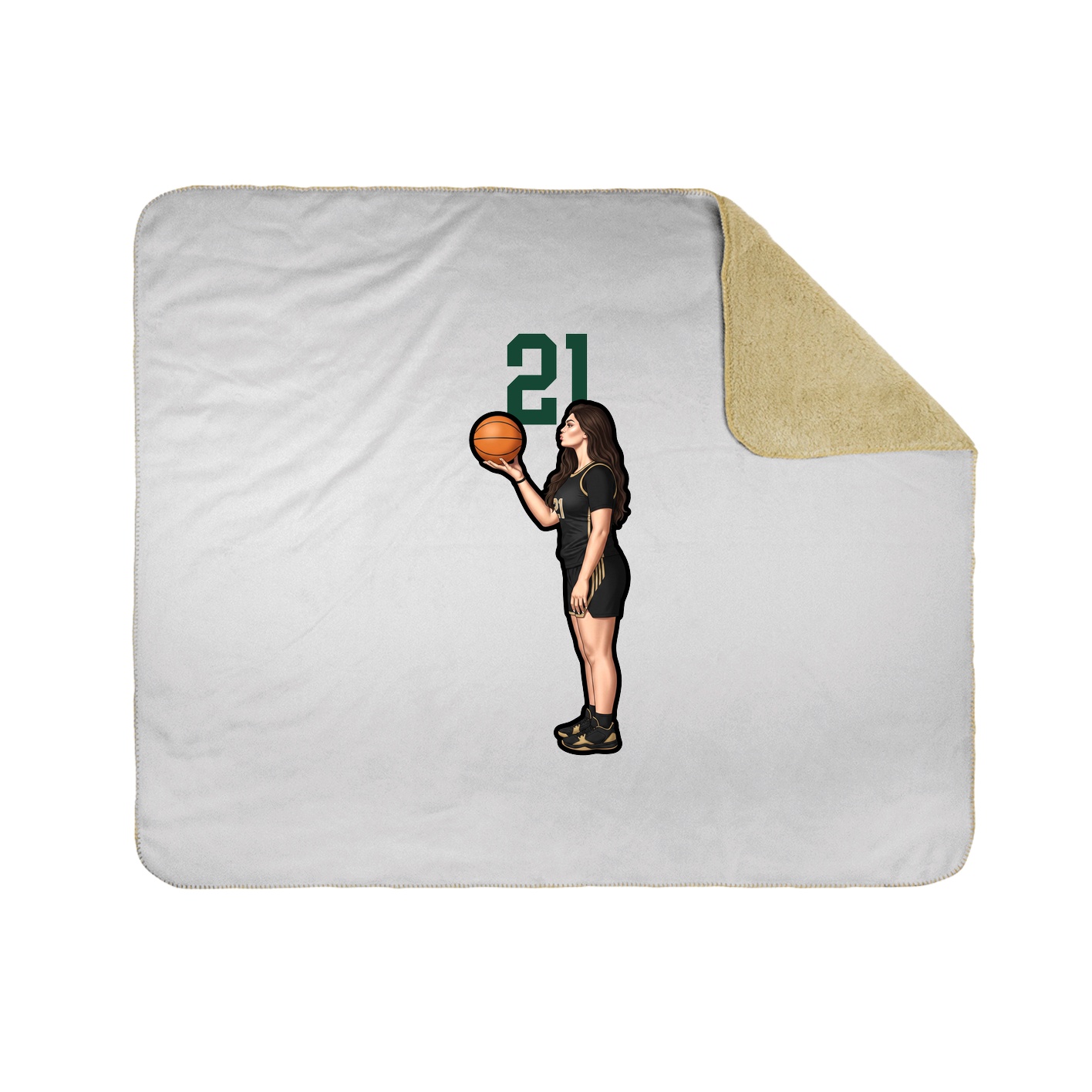 50x60 Sherpa Lined Throw Blanket