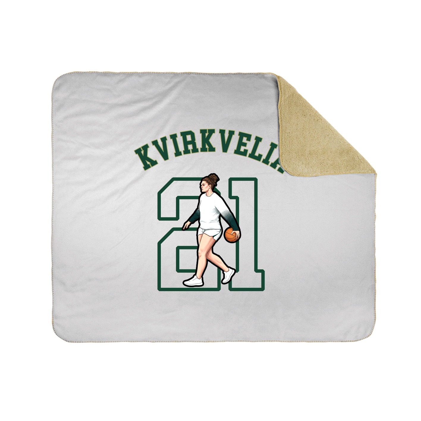 50x60 Sherpa Lined Throw Blanket