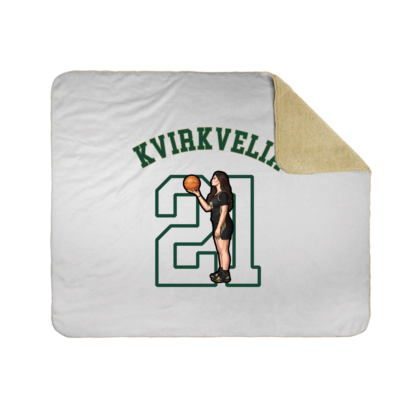 50x60 Sherpa Lined Throw Blanket