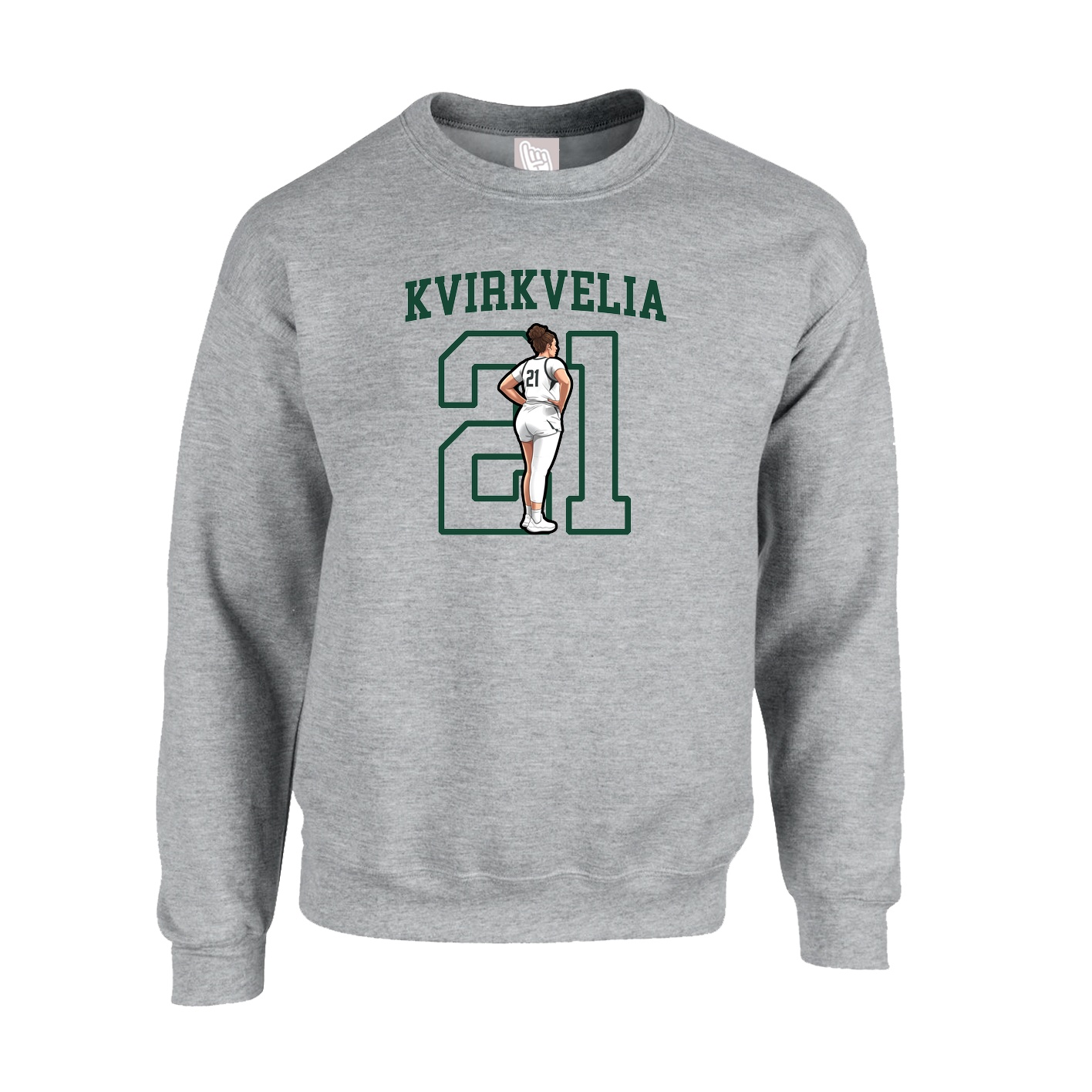 Fleece Crew — Shirsey in Grey