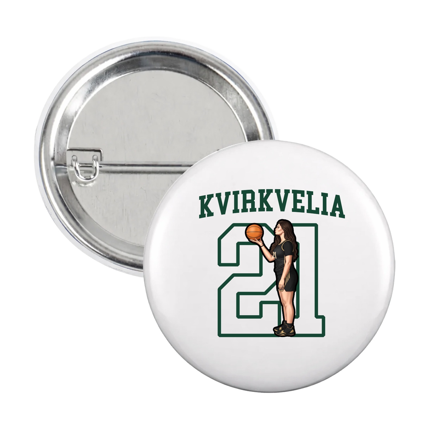 Game Day Button — Shirsey in White