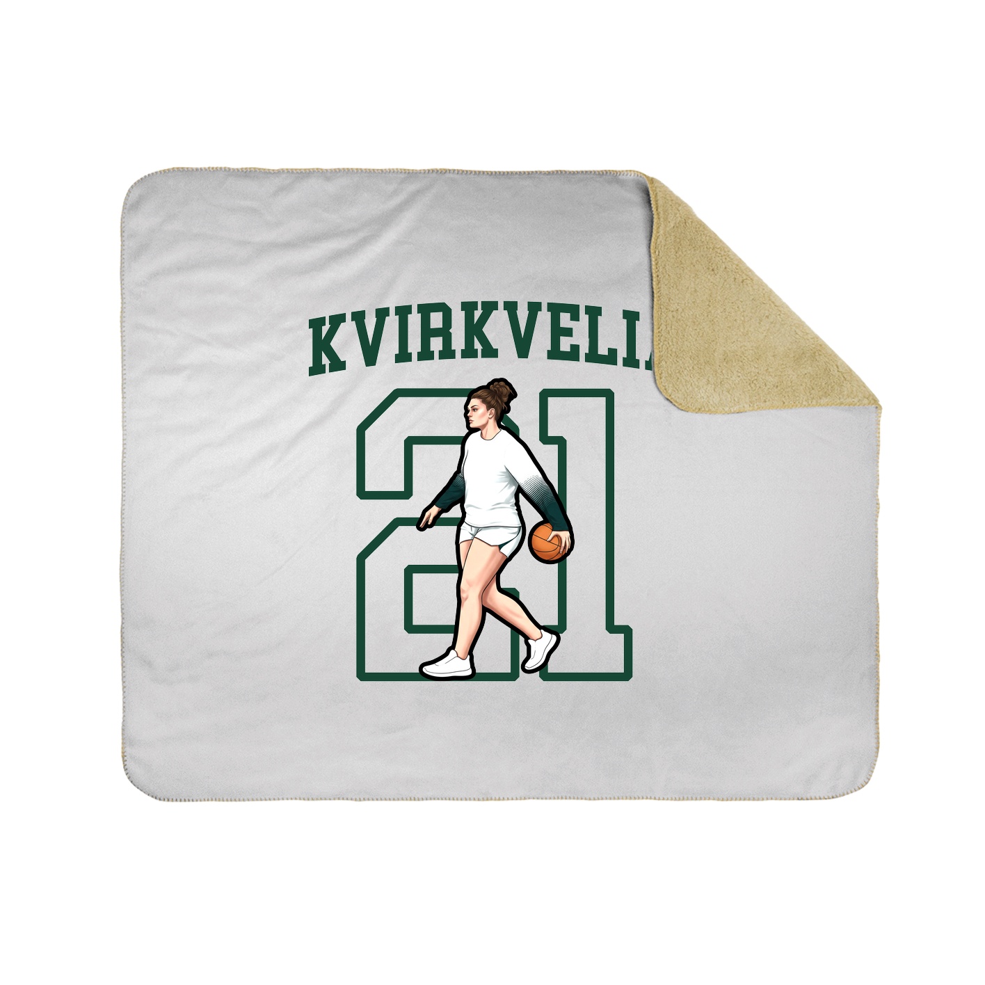 50x60 Sherpa Lined Throw Blanket