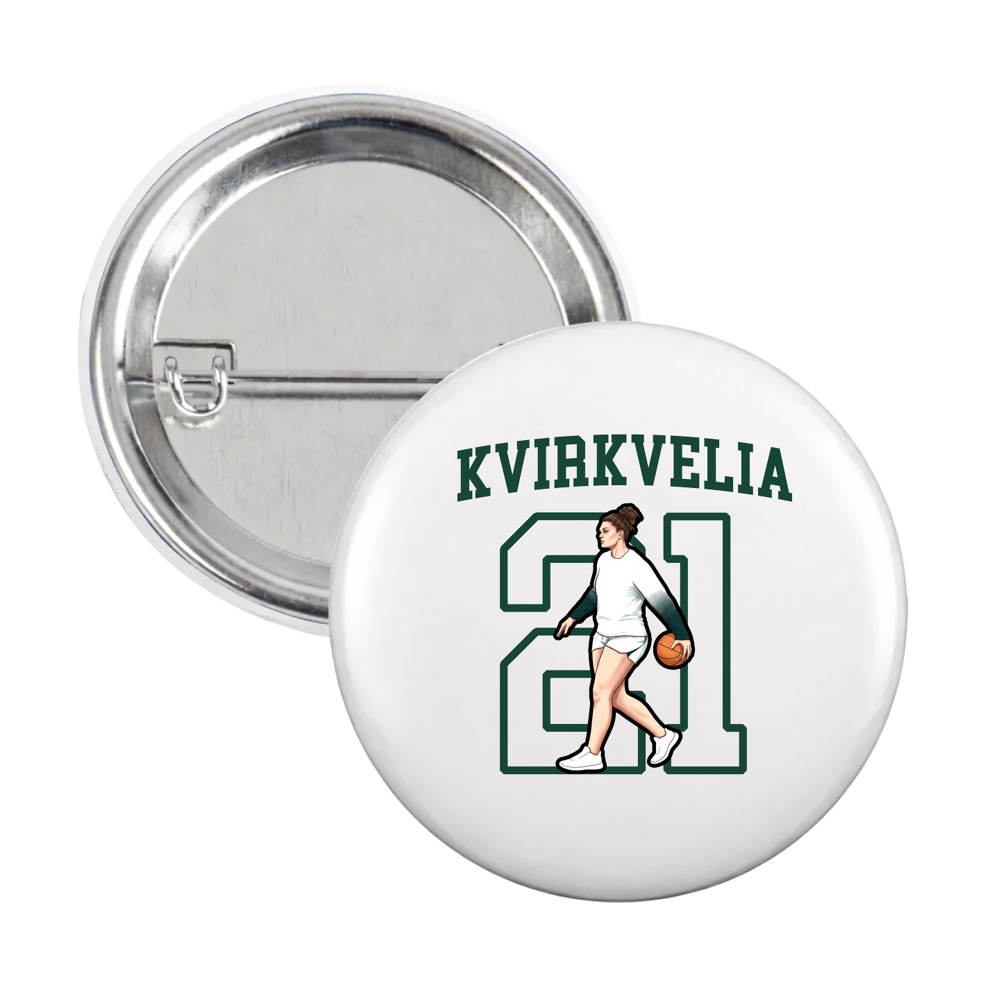 Game Day Button — Shirsey in White