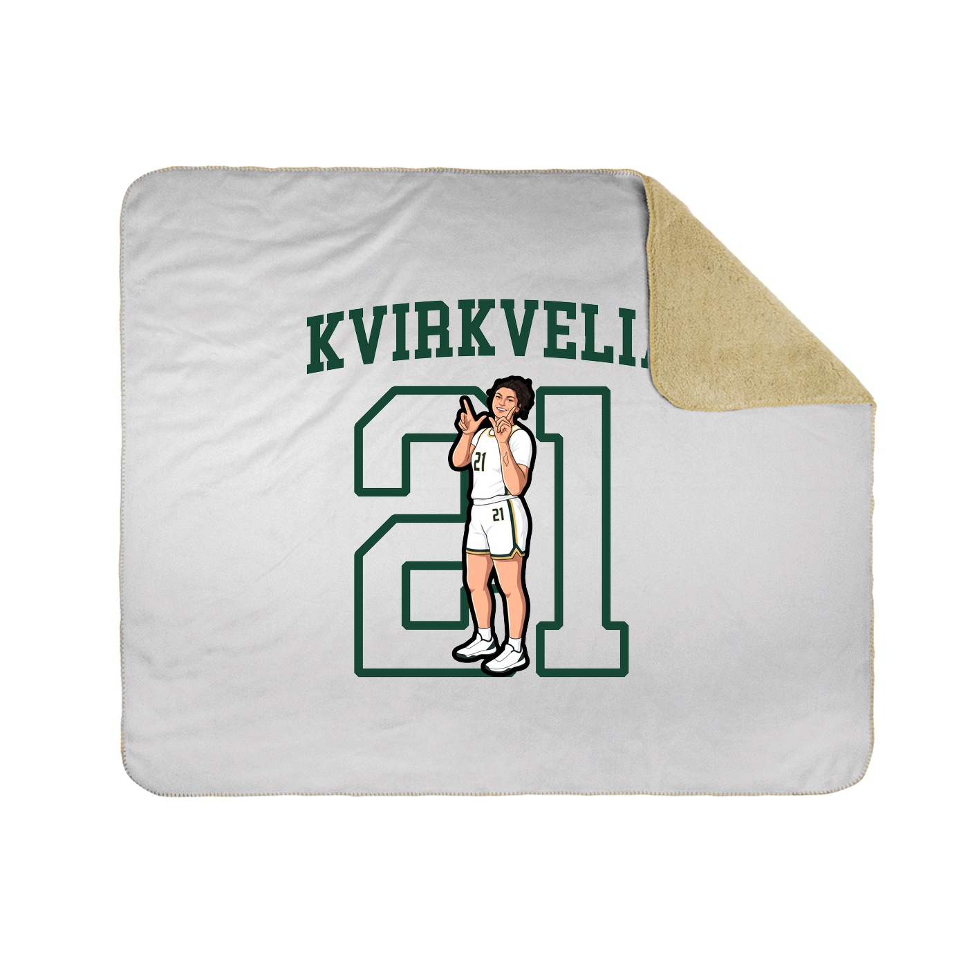 50x60 Sherpa Lined Throw Blanket