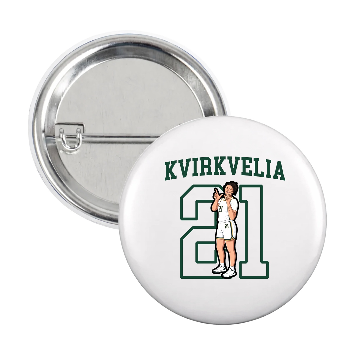 Game Day Button — Shirsey in White