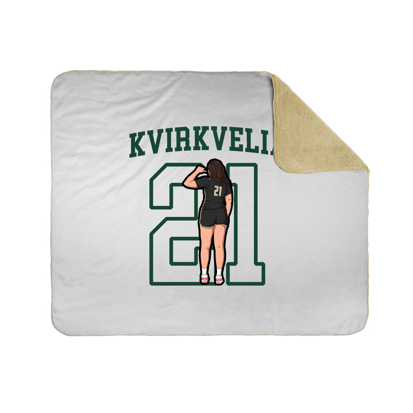 Throw Blanket — Shirsey in White
