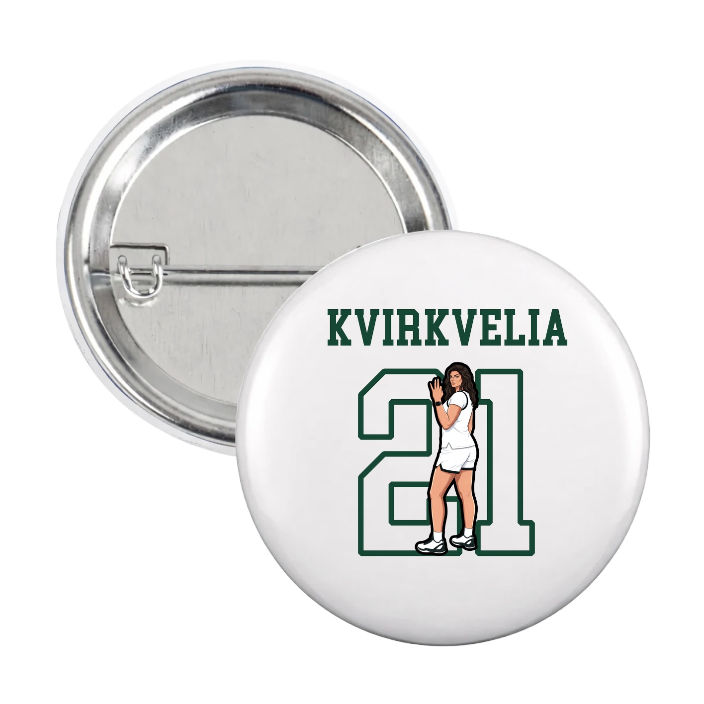 Game Day Button — Shirsey in White