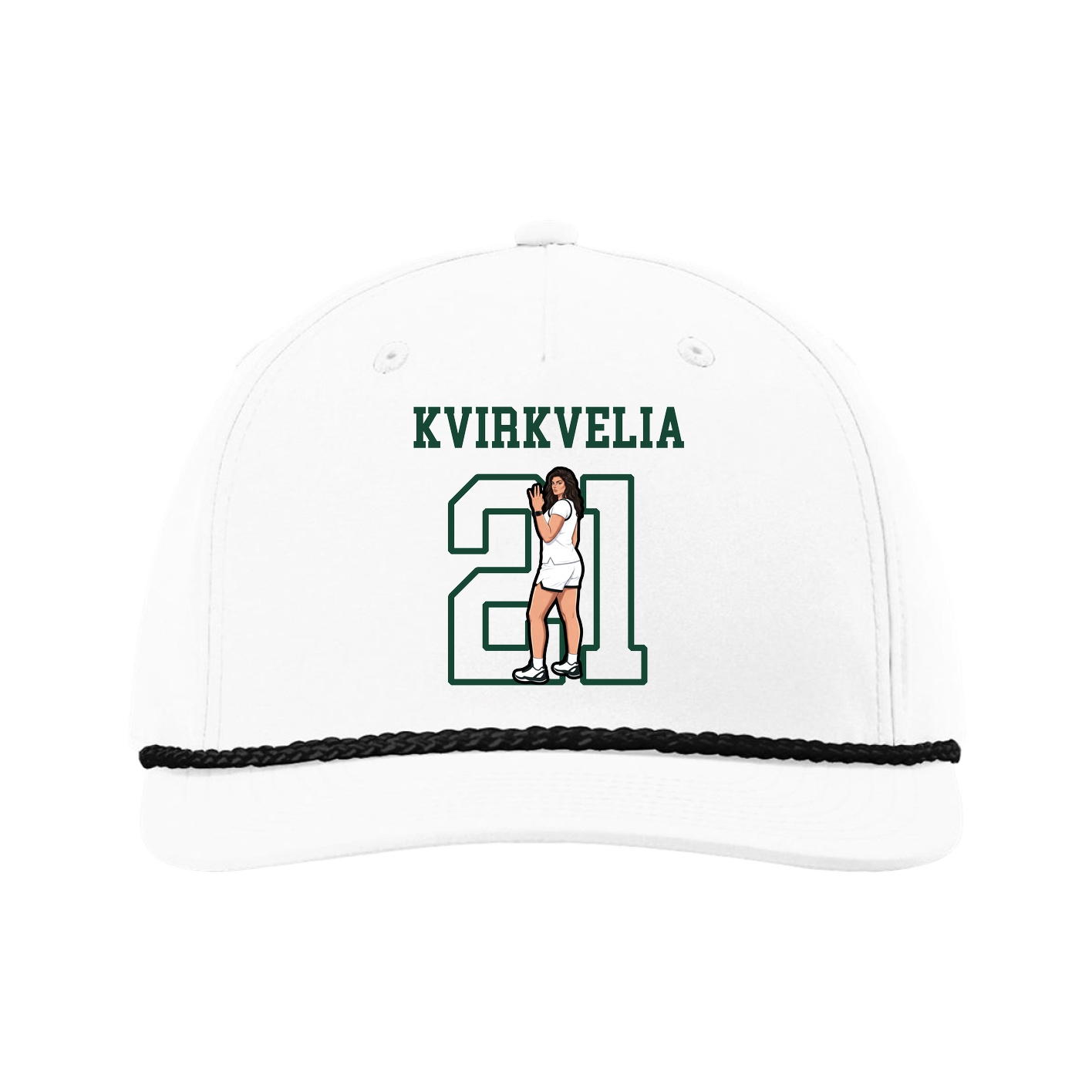 Five-Panel Classic Rope Cap — Shirsey in White