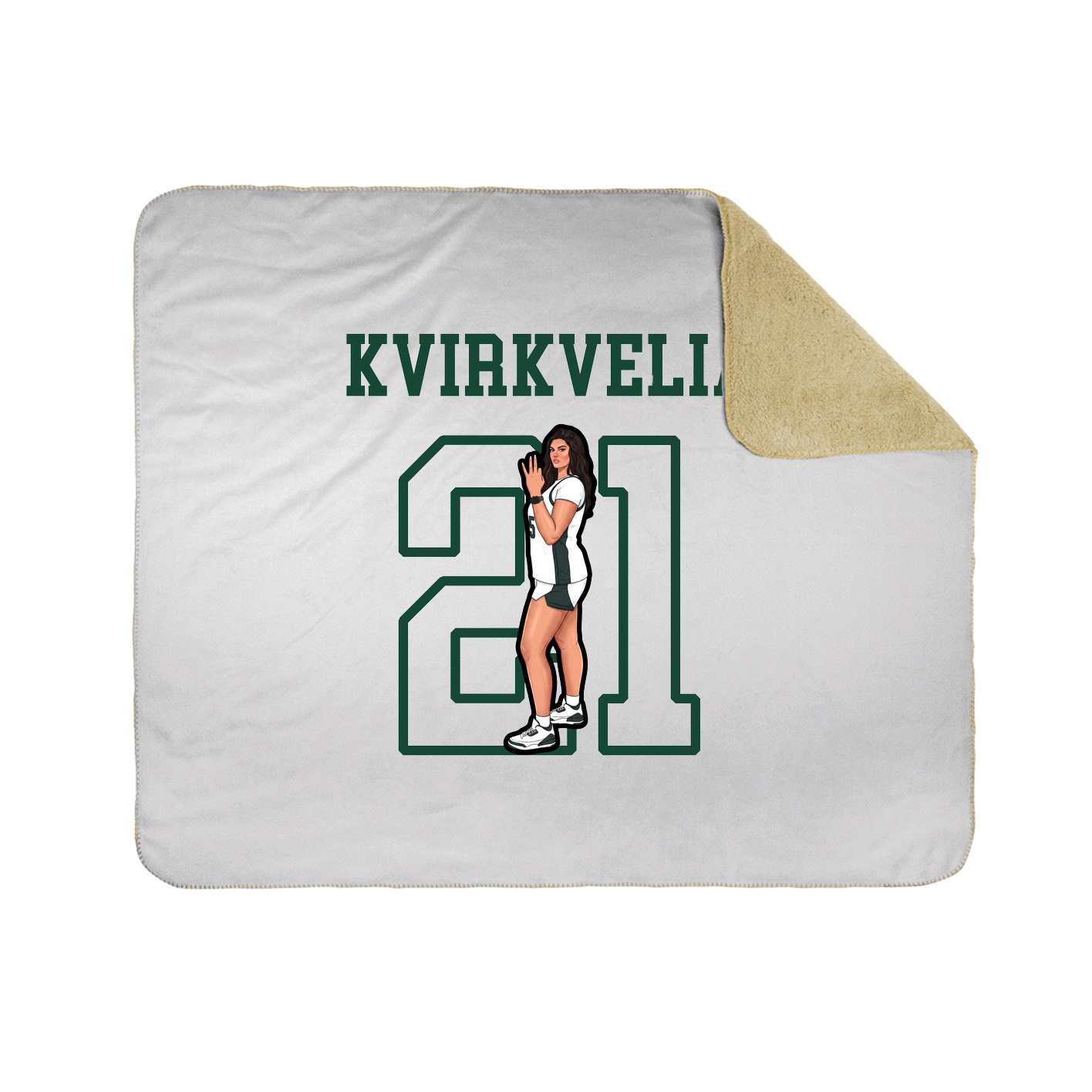 Throw Blanket — Shirsey in White
