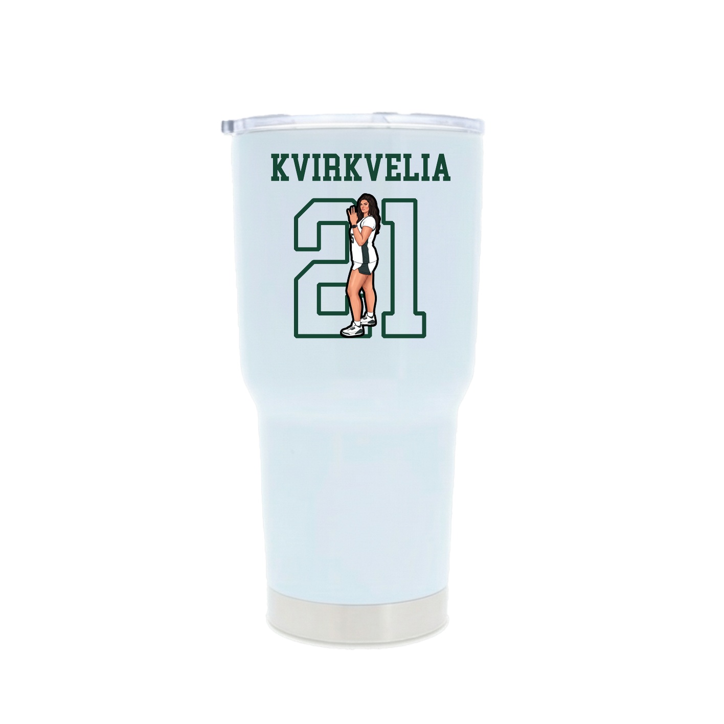 30oz Stainless Steel Tumbler — Shirsey in White
