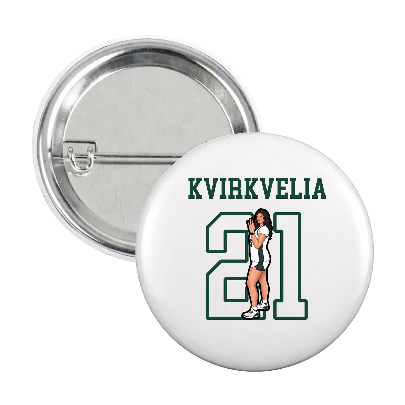 Game Day Button — Shirsey in White