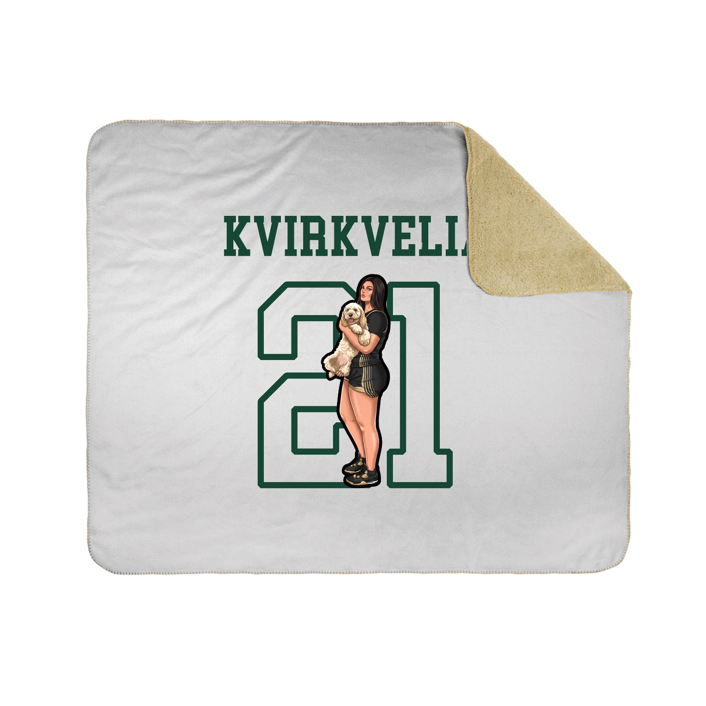 Throw Blanket — Shirsey in White