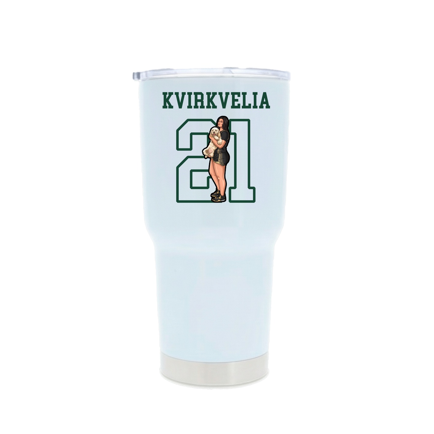 30oz Stainless Steel Tumbler — Shirsey in White
