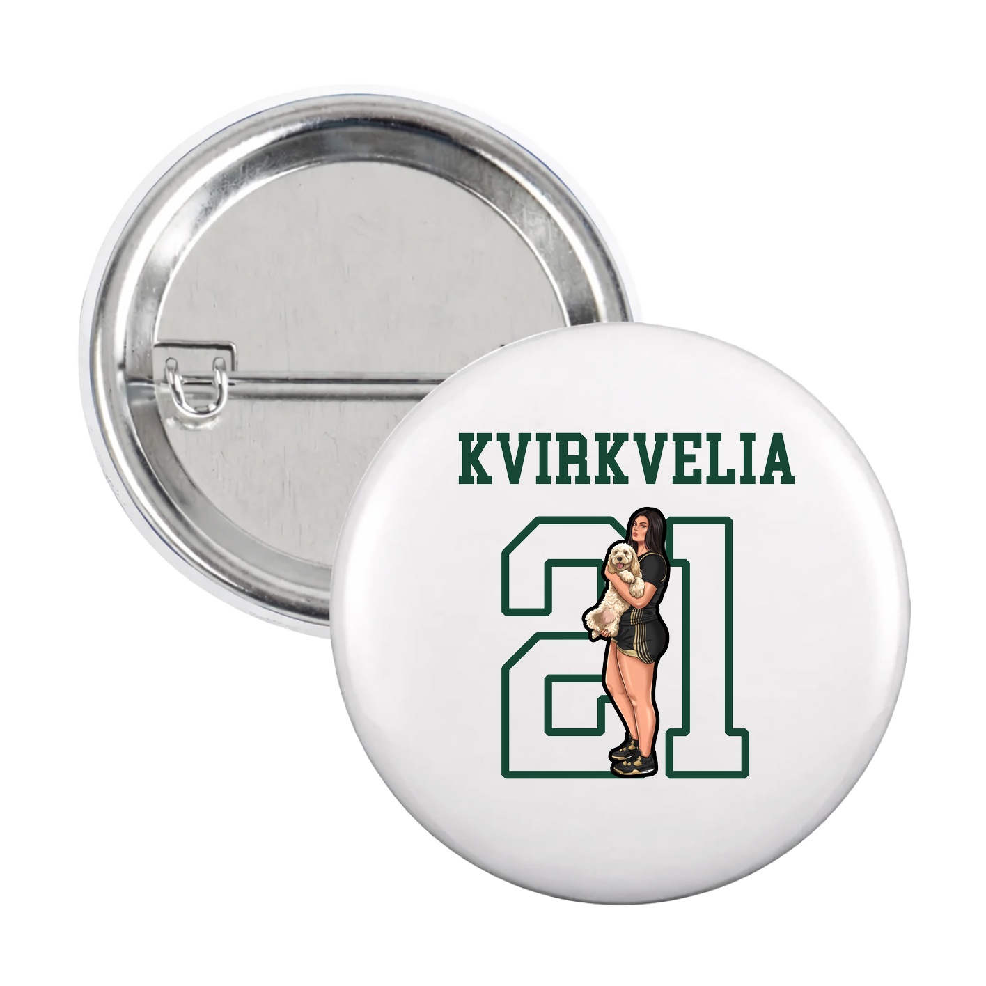 Game Day Button — Shirsey in White