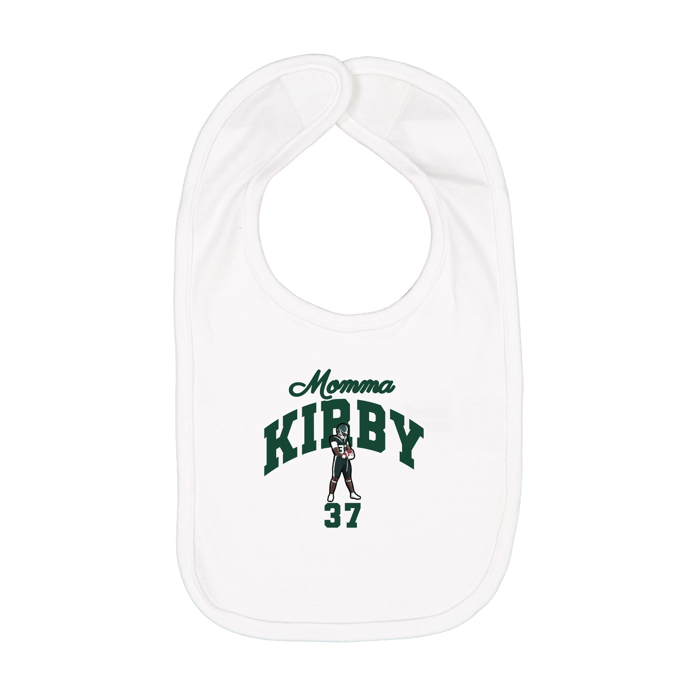 Infant Bib — Mothers Day Arch in White