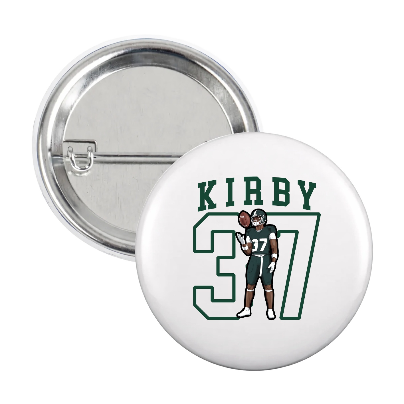 Game Day Button — Shirsey in White