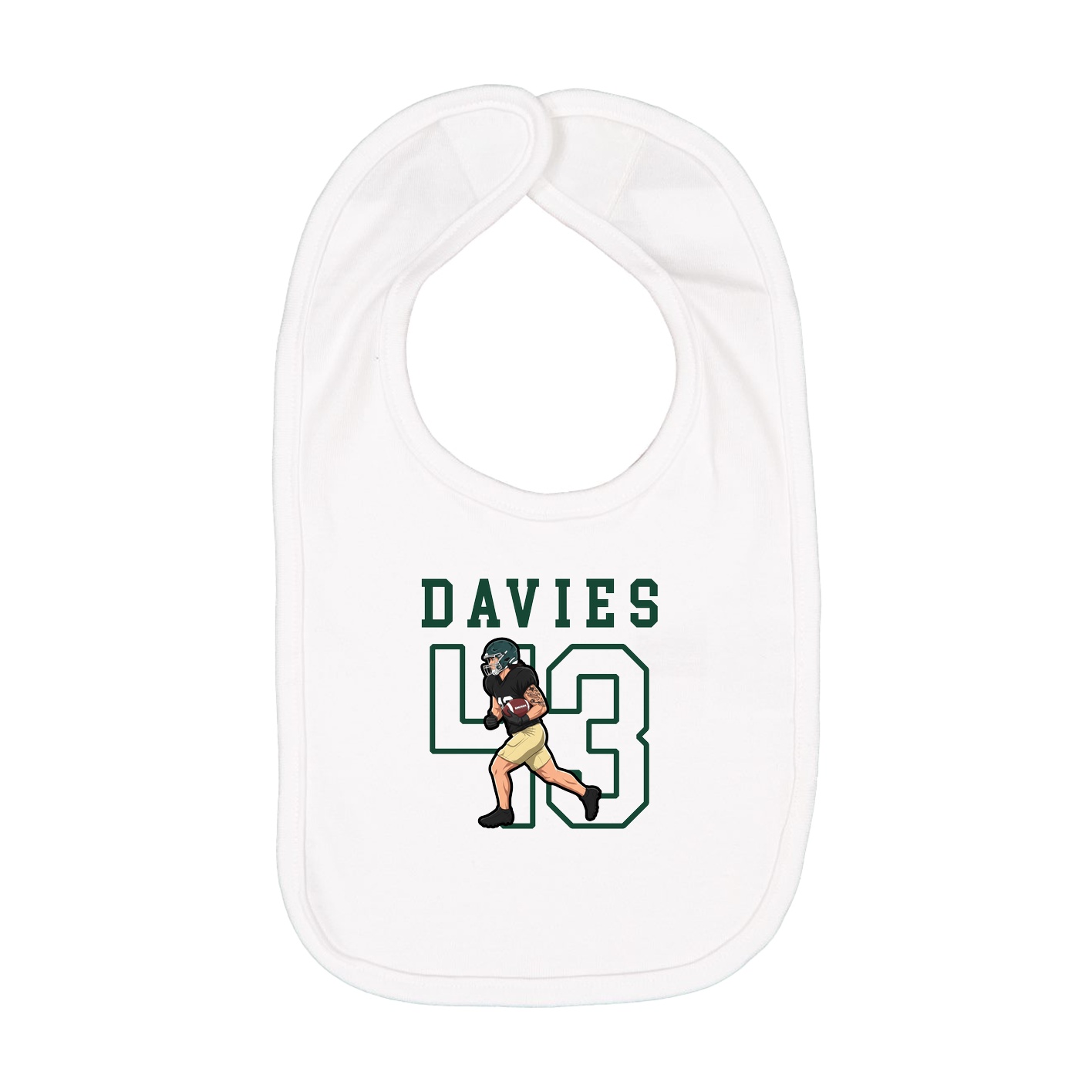 Infant Bib — Shirsey in White