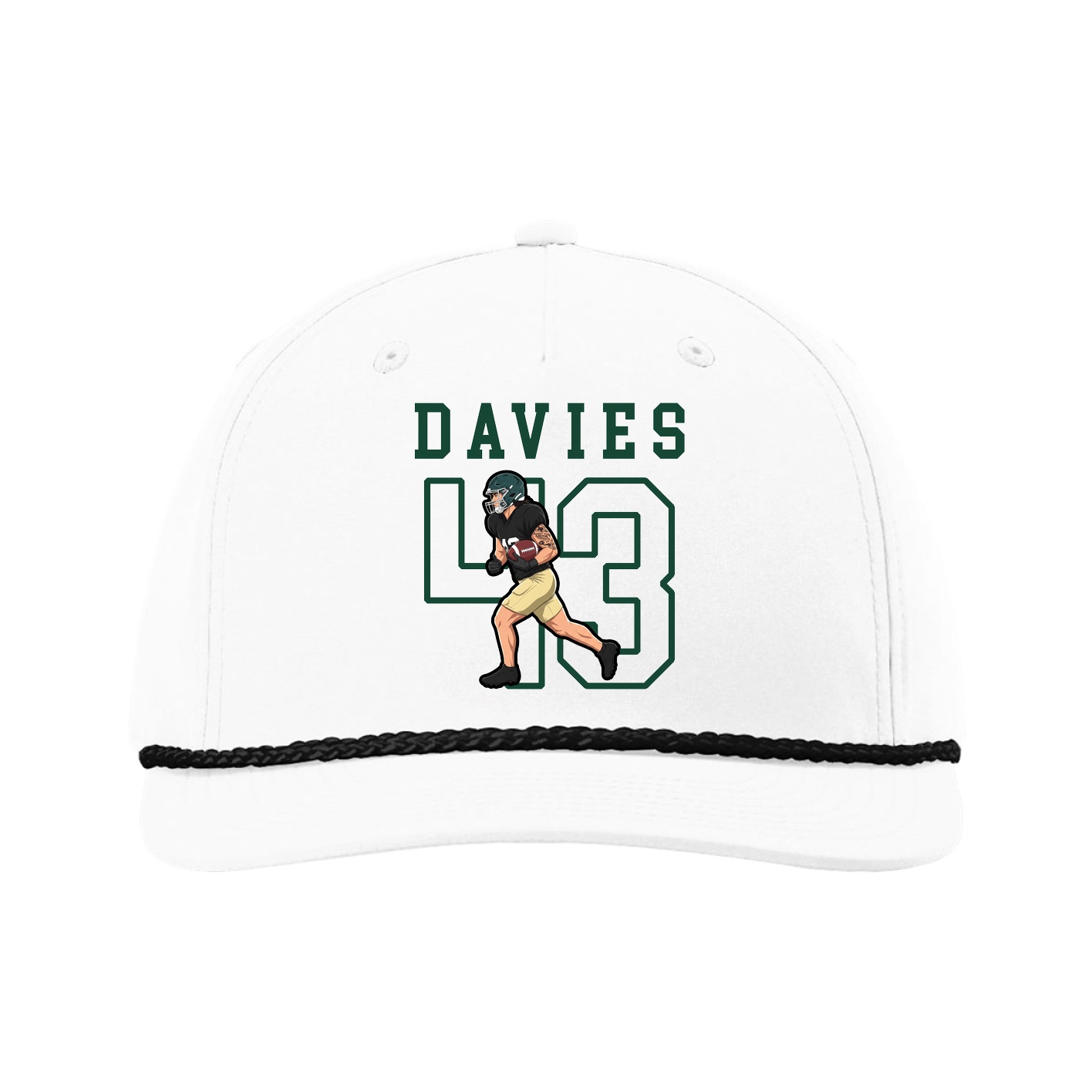 Five-Panel Classic Rope Cap — Shirsey in White